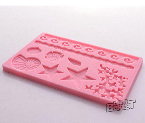 Anyana Sea Shell Shape Fondant Silicone Wedding Cake Mould Chocolate Decoration Tools