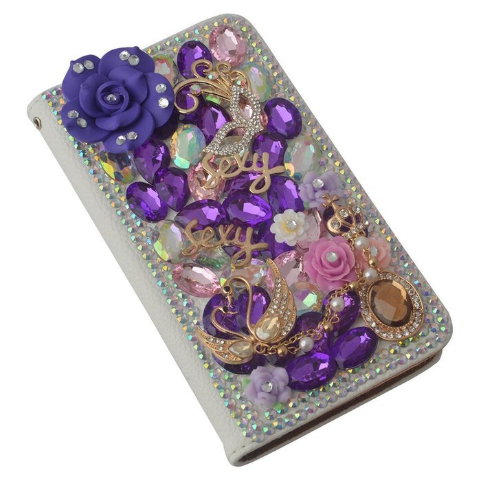 LG V10 Case Yaheeda [Stand Feature] Bling Sparkle Crystal Wallet Case [Diamond Jewel] Premium [Bling Luxury] PU... N30