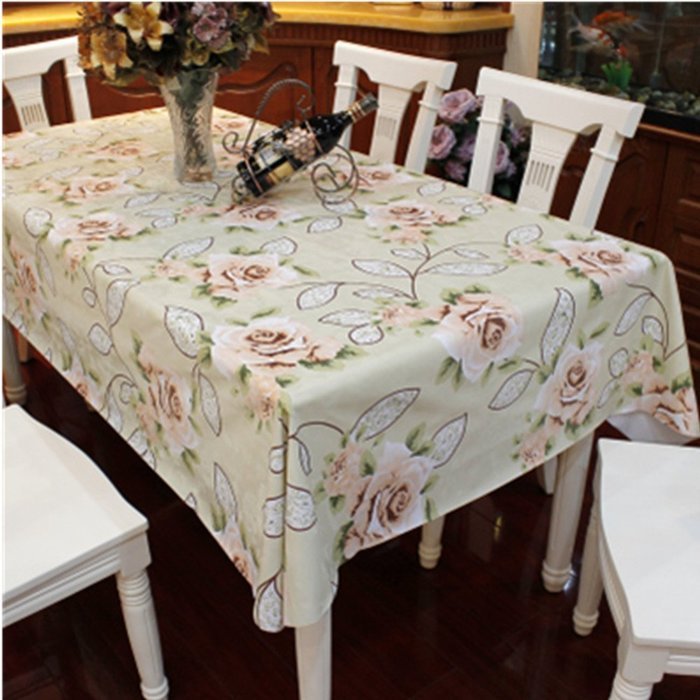 Spritech(TM) 53.9" * 86.6" Fashions Rectangular Waterproof PVC Plastic Table Cloth Table Cover N9