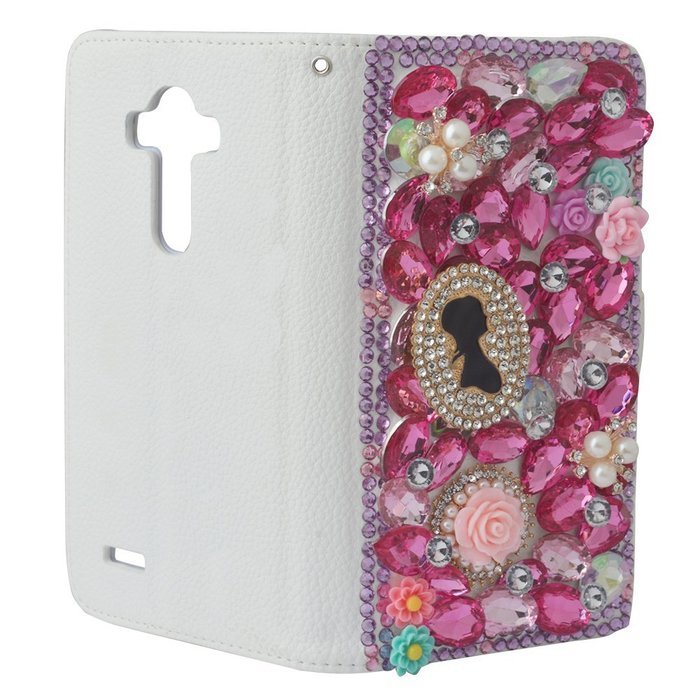 LG V10 Case Yaheeda [Stand Feature] Bling Sparkle Crystal Wallet Case [Diamond Jewel] Premium [Bling Luxury] PU... N34