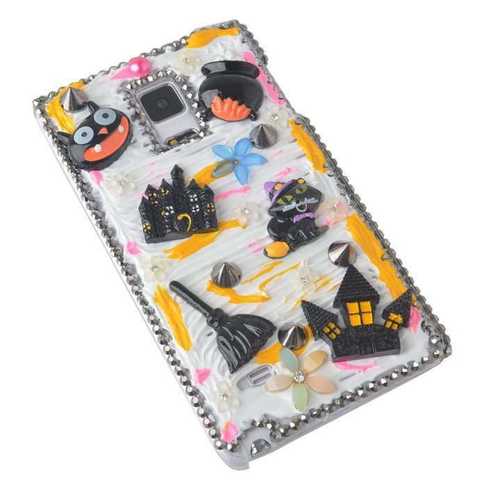 Spritech(TM) 3D Handmade Crystal Phone Case for Samsung Galaxy S5 I9600,Helloween Style Monster Haunted House... N7