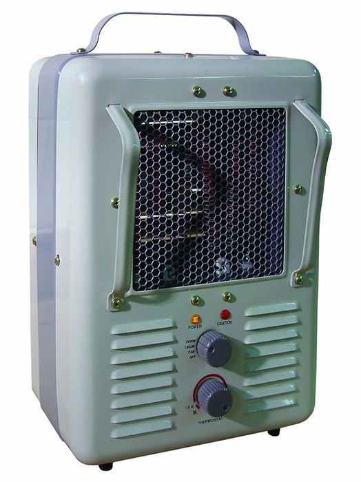 TPI Corporation 188TASA Fan Forced Portable Heater, Milk House Style Fan, 1500/1300W, 120V