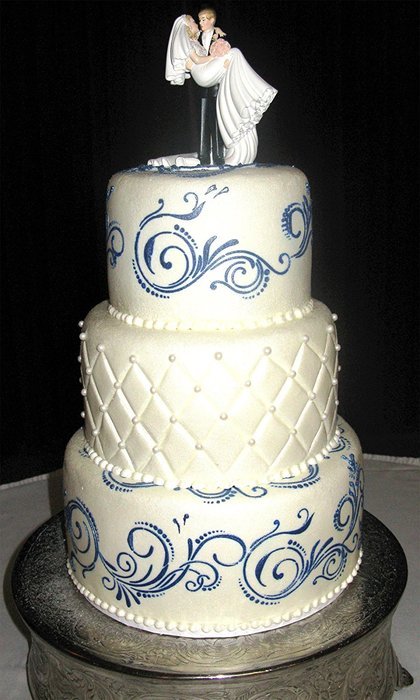 Designer Stencils C480 Five Scroll Cake Stencil Set, Beige/semi-transparent N2