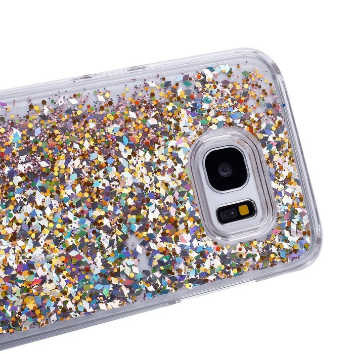 Galaxy S7 Edge Case,Galaxy S7 Edge Liquid Cover,PHEZEN Christmas Tree Santa Claus Design Cool Quicksand Moving... N18