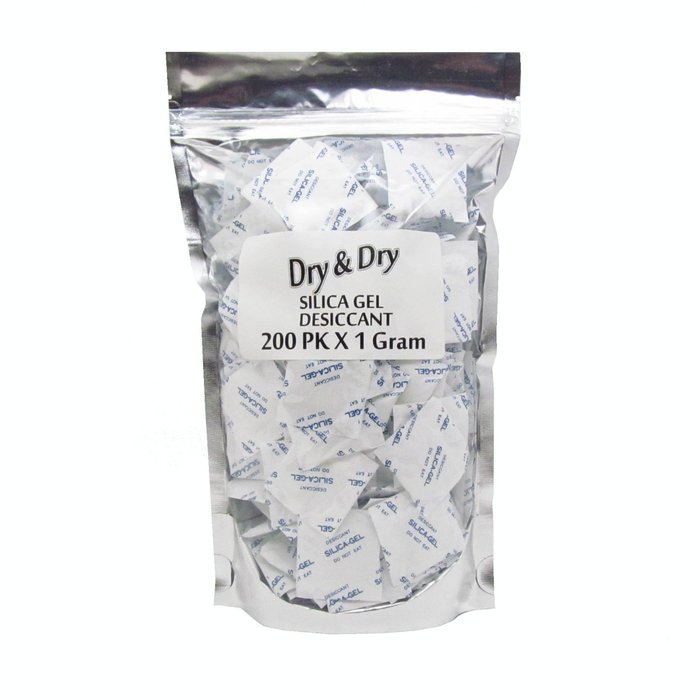 1 Gram Pack of 50 "Dry&Dry" Silica Gel Packets Desiccant Dehumidifiers N4
