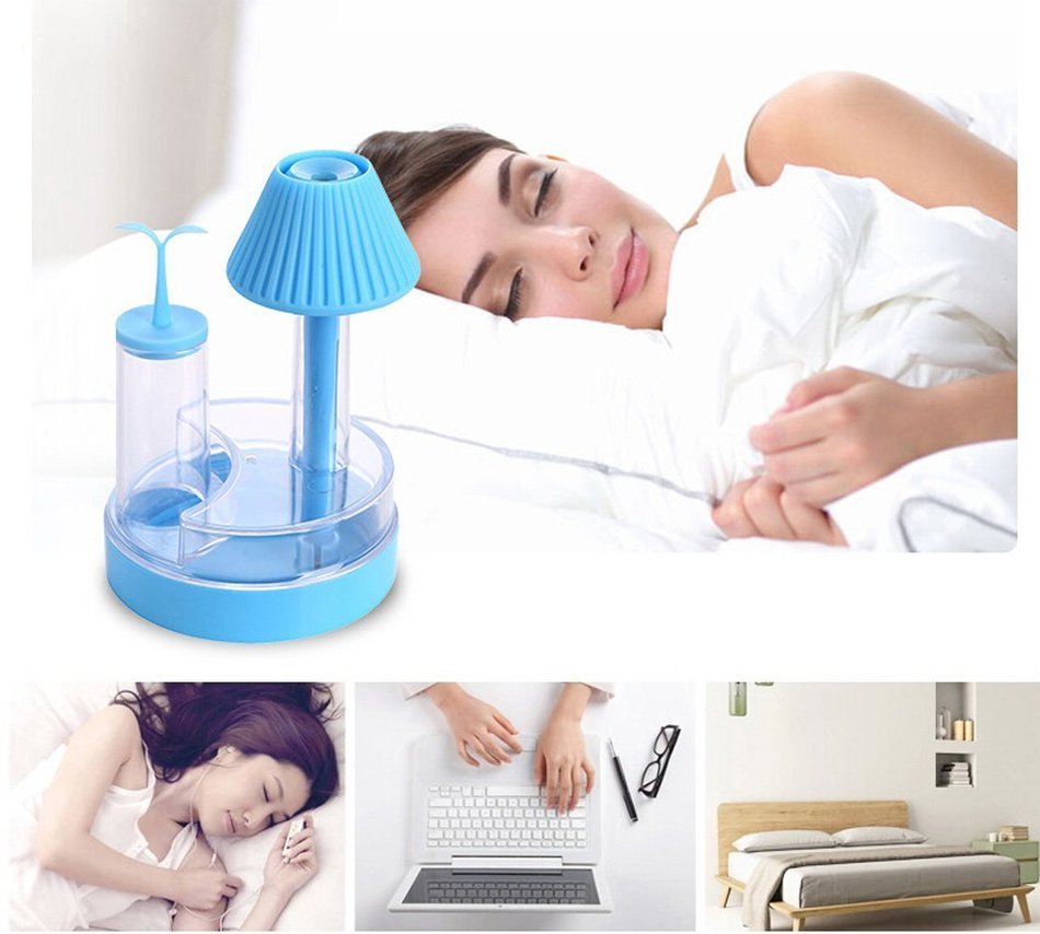 Haoran 250ml Mini Table Lamp Humidifier USB Portable Ultrasonic Cool Mist Air Diffuser with Color LED Nightlights... N17