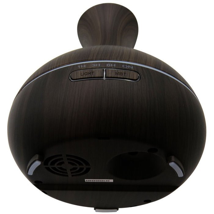 400ML Ultrasonic Aromatherapy Essential Oil Diffuser Cool Mist Humidifier Waterless Auto off (Dark Wooden Grain) N9