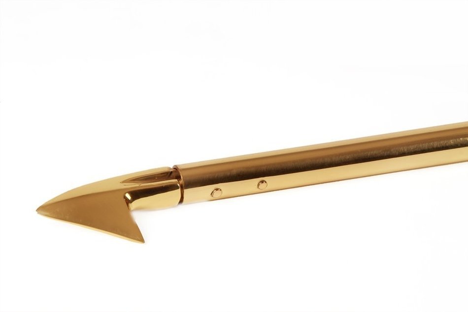 A29 Fire Starter Blow Pipe / Poker Solid Brass 46.25 Inches