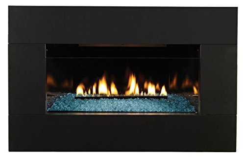 Decorative Black Front for use with Medium Fireplace - Metal Frame