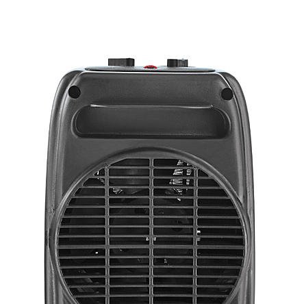 Modern Black Oscillating Ceramic Heater | Contemporary Home Indoor Space Fan Forced Heater by the Living Room... N4