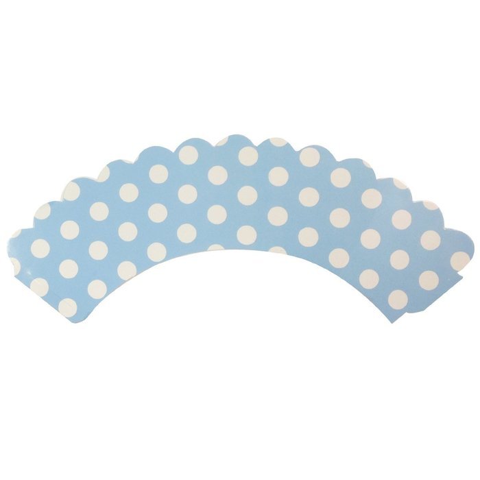 AllyDrew Standard Size Polka Dots Cupcake Wrappers (Set of 20), Orange N2