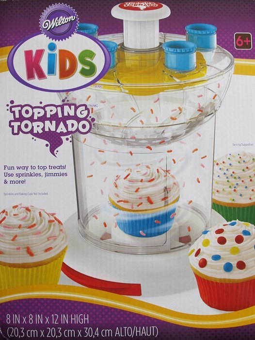Wilton KIDS TOPPING TORNADO Fun Way to DECORATE & TOP Cup Cakes, Treats & MORE!