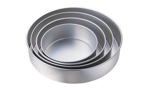 Wilton DEEP 3" inch ROUND TIRED 4 SET wedding Cake Tin Baking Pan insert