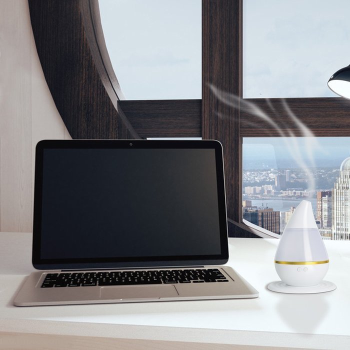 Cool Mist Aroma Humidifier，GREEN JUNGLE Portable Essential Oil Diffuser Aromatherapy, 5 Color LED Lights Changing... N4