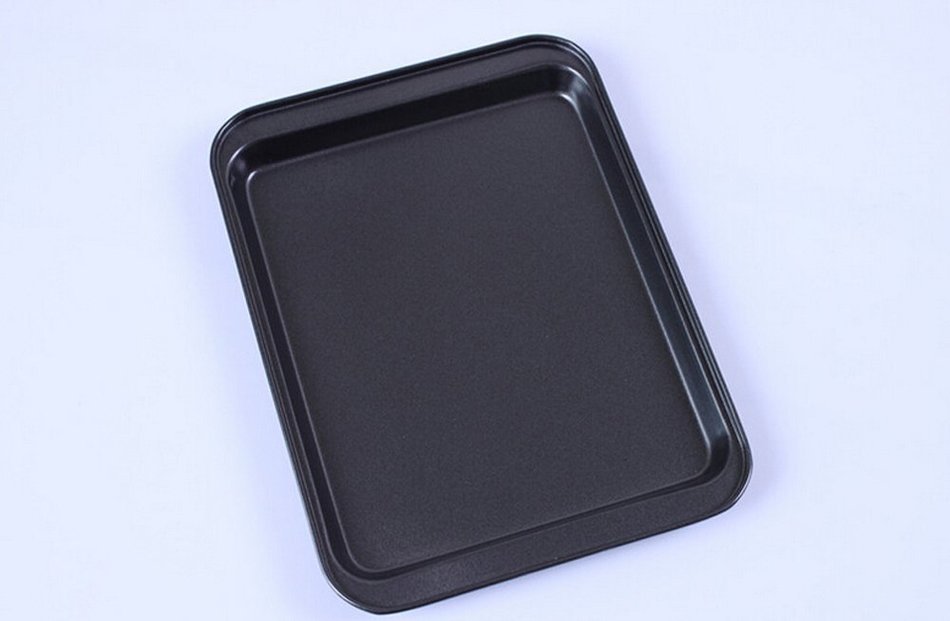 Lautechco 8 Inch Stainless Steel Square Nonstick Cake Pan Pizza Pan Baking Tools Oven Special Mold