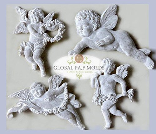 Handmade Silicone Mold /Cake Decoration Mould/angel Set Mold 88766vyt55