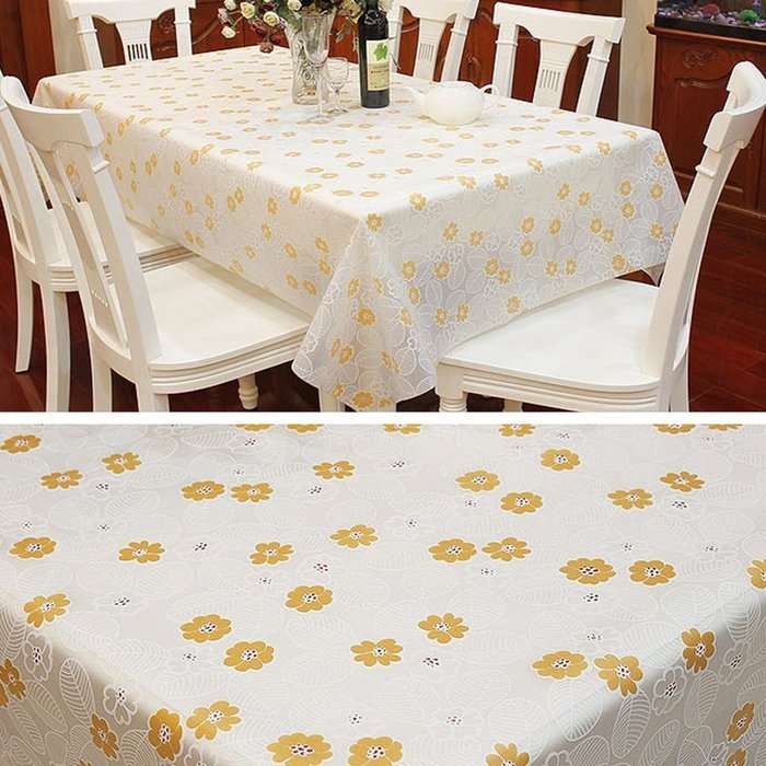 Spritech(TM) 53.9" * 86.6" Fashions Rectangular Waterproof PVC Plastic Table Cloth Table Cover N17
