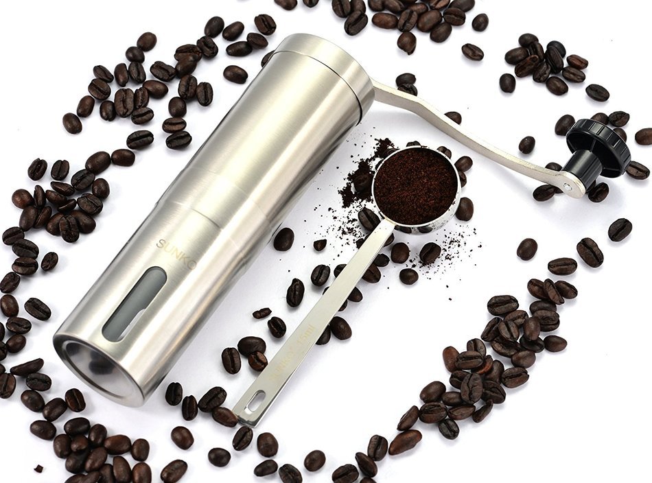SUNKO Coffee Grinder Manual Coffee Mill&Burr Grinder