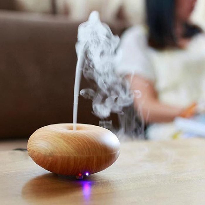 BEW Aromatherapy Diffuser,Wood Grain Cool Mist Ultrasonic Humidifier for Office Home Bedroom Living Room Study... N43
