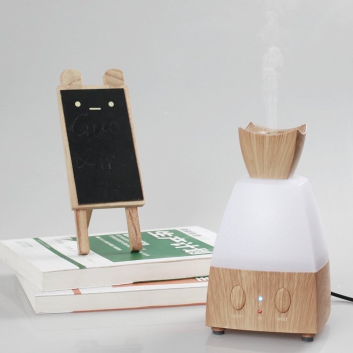 BEW Aromatherapy Diffuser,Wood Grain Cool Mist Ultrasonic Humidifier for Office Home Bedroom Living Room Study... N44