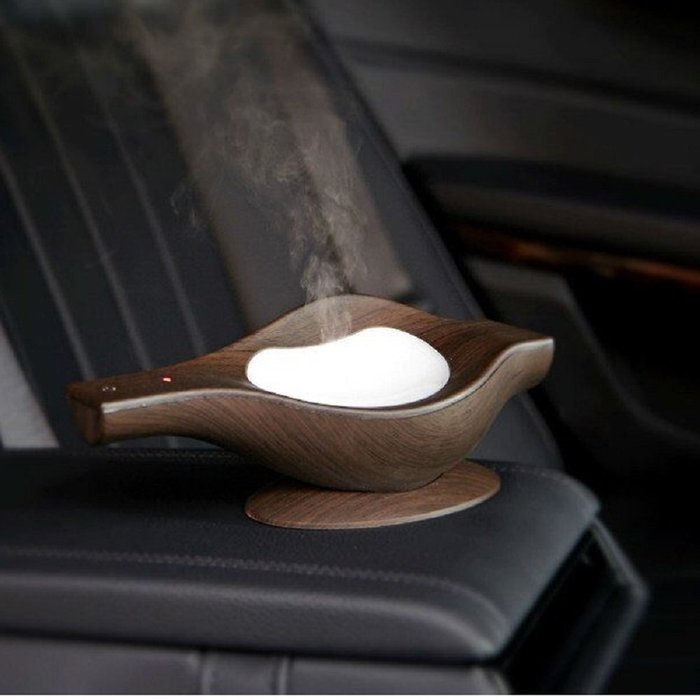 BEW Aromatherapy Diffuser,Wood Grain Cool Mist Ultrasonic Humidifier for Office Home Bedroom Living Room Study... N46