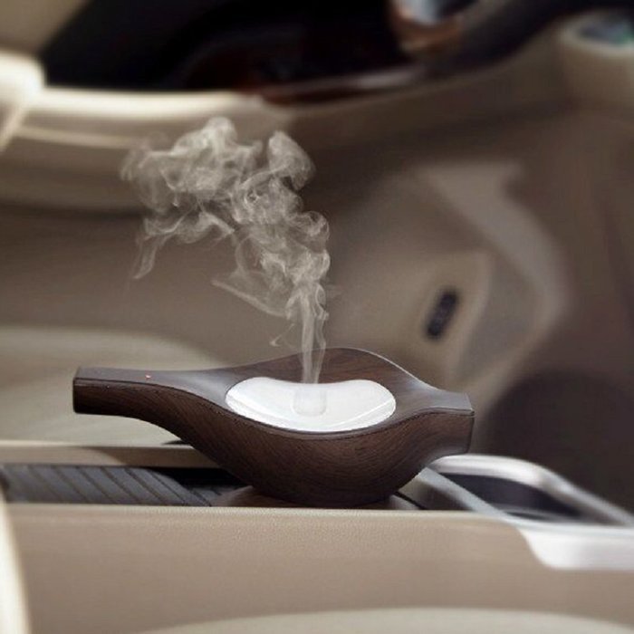 BEW Aromatherapy Diffuser,Wood Grain Cool Mist Ultrasonic Humidifier for Office Home Bedroom Living Room Study... N47