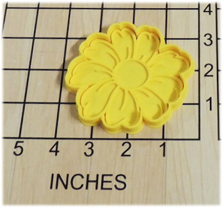 Daisy Flower Fondant Cookie Cutter and Stamp #1364