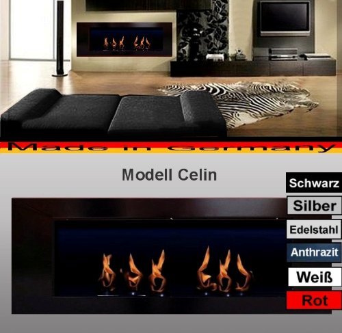 Bio- Ethanol and Fire Gel Fireplace Model Celin - Choose from 6 colors (Anthracite) N3