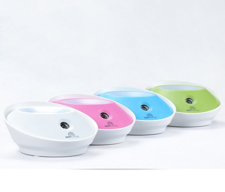 Cococart Fashion Lotus Mini Bottle Mist Humidifier USB Ultrasonic Humidifier Mist Maker LED Aroma Diffuser for... N12