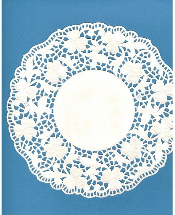 White Round Paper Floral Lace Cake Liner Craft Doilies 8 Inch 48 Pack 4372 NEW
