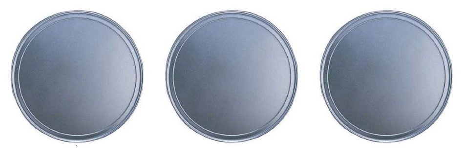 3 Pizza Pans - (1 SET OF 3) - Dazllin 12-Inch (30.4 cm) Heavyweight Steel