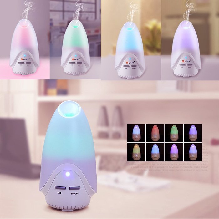 Zinnor 7 Color Ultrasonic Home Aroma Humidifier Air Diffuser Purifier Atomizer