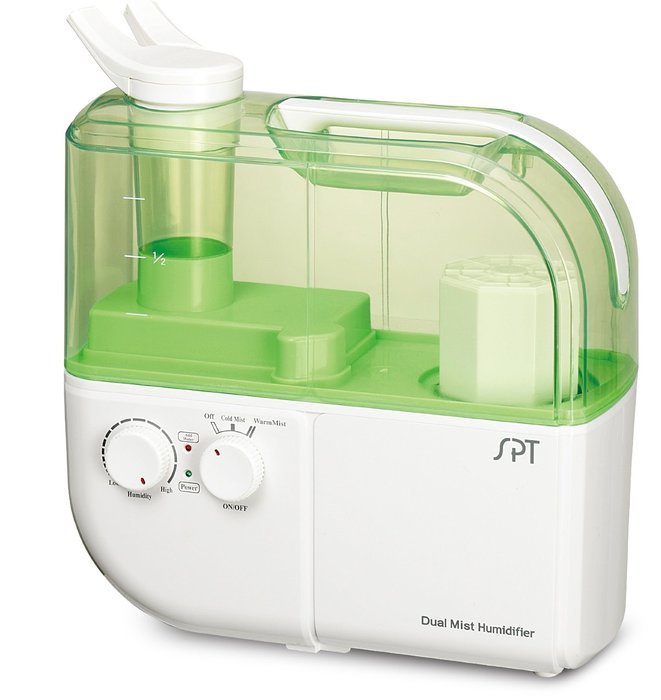 SPT SU-4010 Ultrasonic Dual-Mist Warm/Cool Humidifier with Ion Exchange Filter - Blue