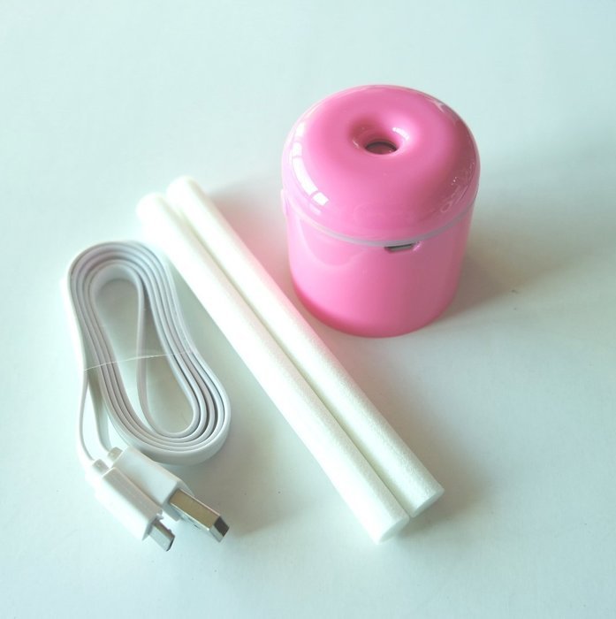 "JackS" Bright Color Cute Bottle Caps Humidifier (Pink KM-USB-CH-03) N11