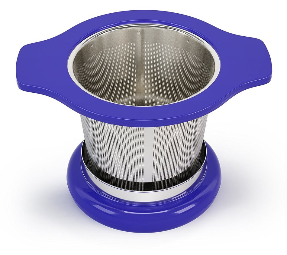 MyTea Infuser ~ Ultra Fine Loose Leaf Tea Infuser with Lid ~ Large Capacity Stainless Steel Tea Strainer Basket... N7