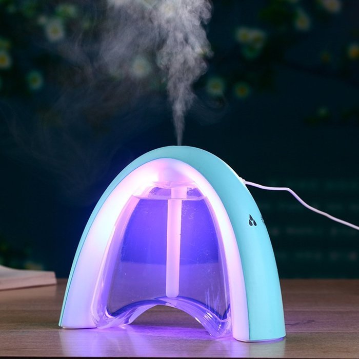 HLS Rainbow Cool Mist Humidifier 400ml Aroma Essential Oil Diffuser with 10+&nbsp;Hours&nbsp;Running, Whisper-quiet Operation... N6
