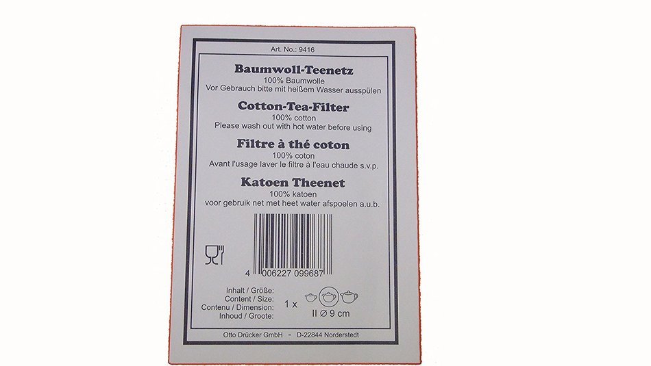 Teenetz made from 100 %Cotton 9 CM Teestrumpf Cotton Mesh Tea Strainer