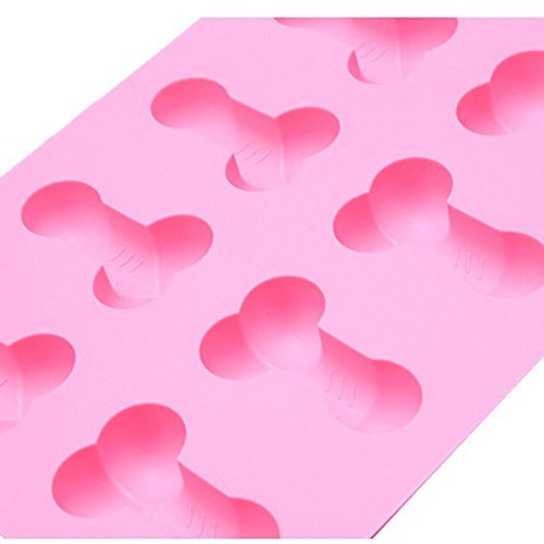 Silicone Mold Chocolate Candy Jello Mold Party Fun Penis Sharped Cube Tray CT9