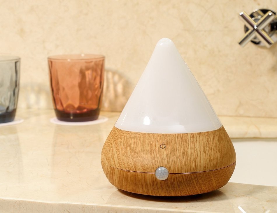 Topc Infrared Induction,Waterless Auto Shut-off,Wood Grain Aromatherapy Essential Oil Diffuser Portable USB Ultrasonic... N6