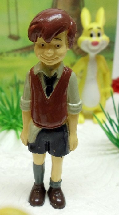 Winnie the Pooh 16 Piece Birthday Cake Topper Set Featuring 2" Figures of Eeyore, Kanga, Roo, Owl, Tigger, Winnie... N3
