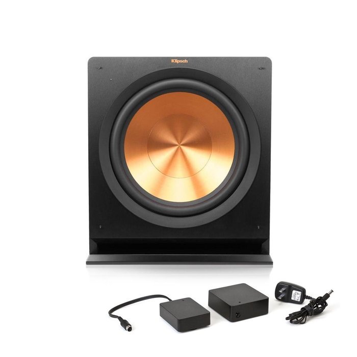 Klipsch R-115SW Powered Subwoofer with FREE WA-2 Wireless Subwoofer Kit