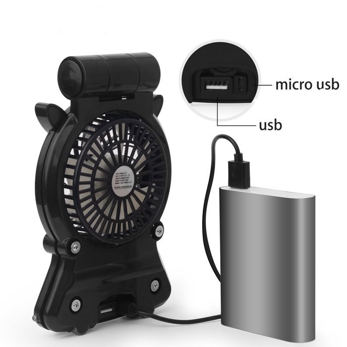 Zuoao Personal Fan Portable Mini usb Desk Rechargeable Fan with Phone Stand & Tablet Holder, 3-Speed, for Home... N11