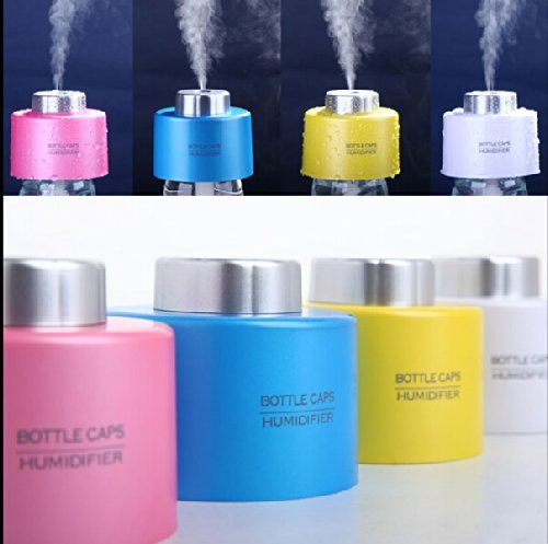 Sun-rain Usb Cute Mini Bottle Caps Humidifier Ultrasonic Air Mist for Bed Room.live Room.office Air Purify Color... N2