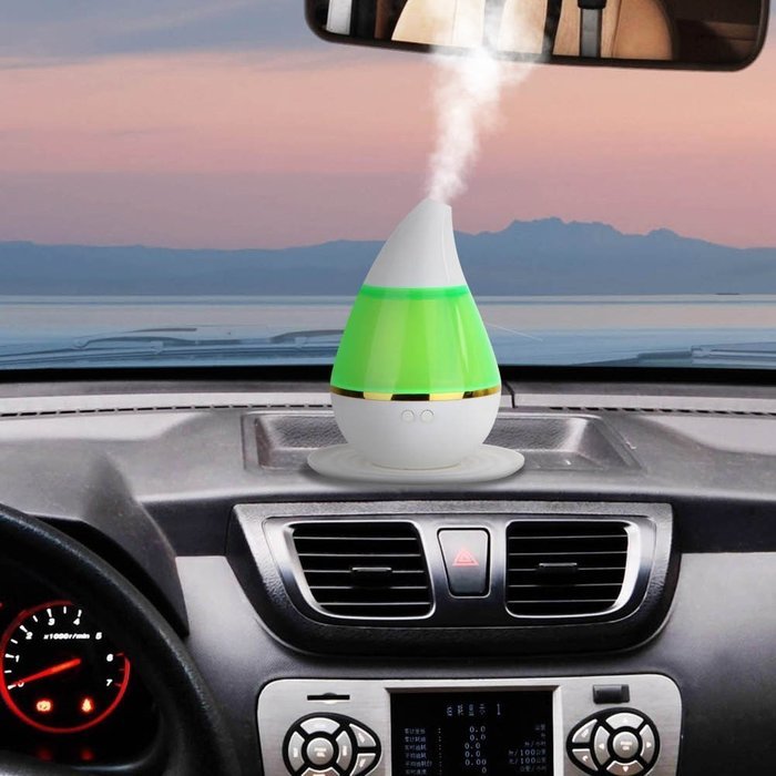 Whitelotous 200ml Cool Mist Humidifier Aroma Essential Oil Diffuser with LED Color Changing Lamp Light for Home... N9