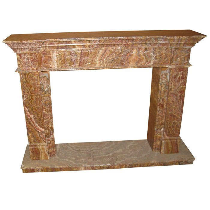 Red Polished Onyx Fireplace Surround FPS-12