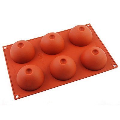Half Sphere Non Stick Silicone Cake Soap Mold Chocolate Candy Cupcake Bakeware N2