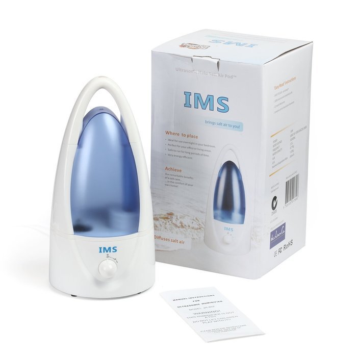 Ultrasonic Cool Mist Humidifier IMS Humidifier-Extra Function [Add Himalayan Natural Salt] Generate Negative Ions... N3