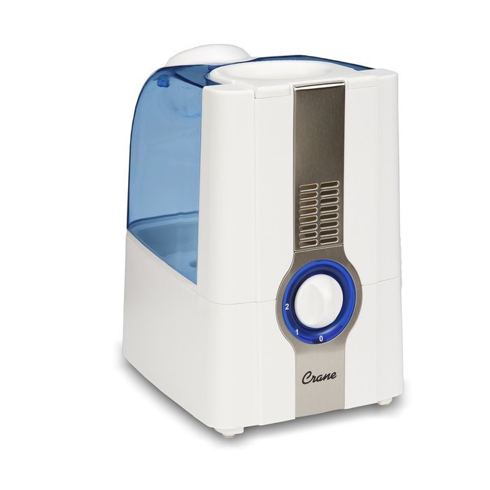 Crane Warm Mist Humidifer, White, 1 Gallon N7