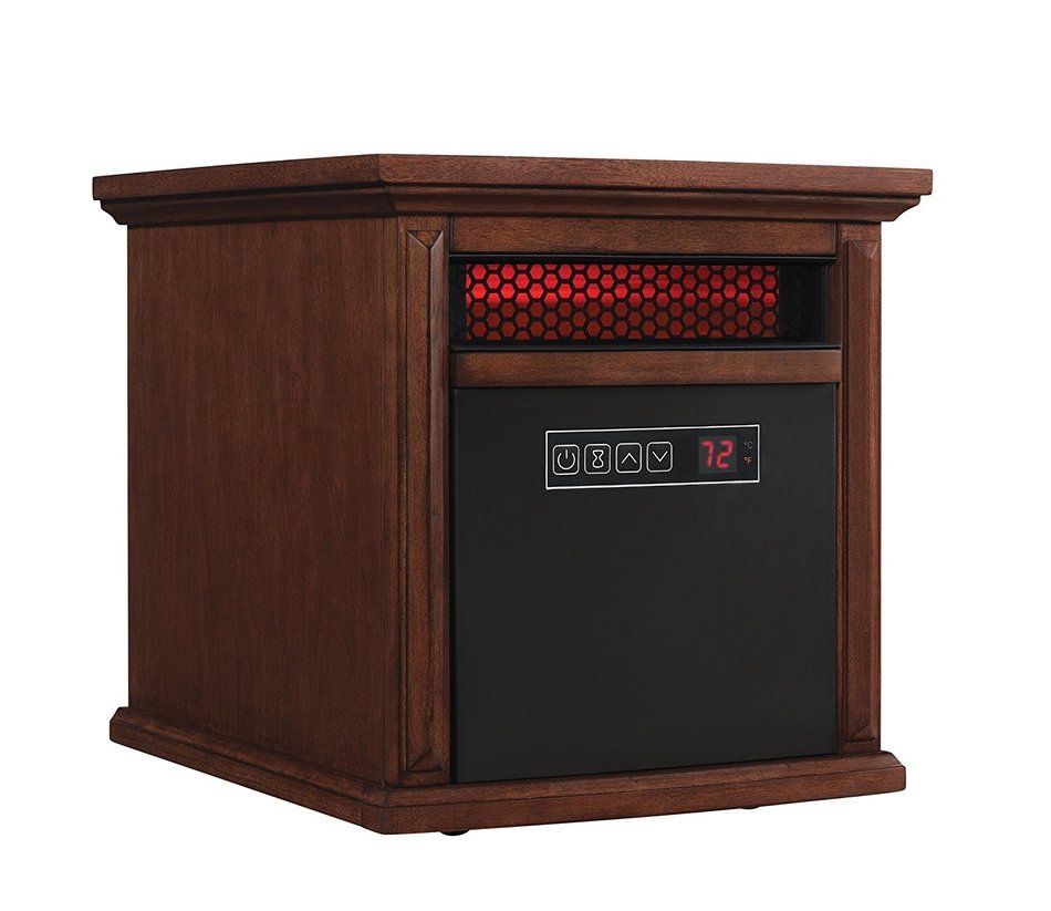 Duraflame 9HM9273-W500 Livingston Portable Electric Infrared Quartz Heater, Walnut Brown N2