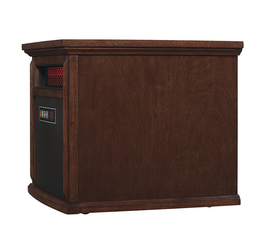 Duraflame 9HM9273-W500 Livingston Portable Electric Infrared Quartz Heater, Walnut Brown N3